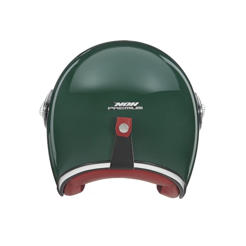 Casco de moto abierto NOX PREMIUM Heritage verde