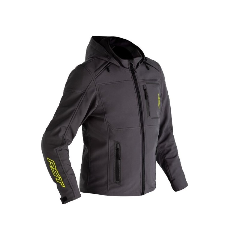 Chaqueta de moto RST X Frontline CE gris-amarillo fluo liquidación