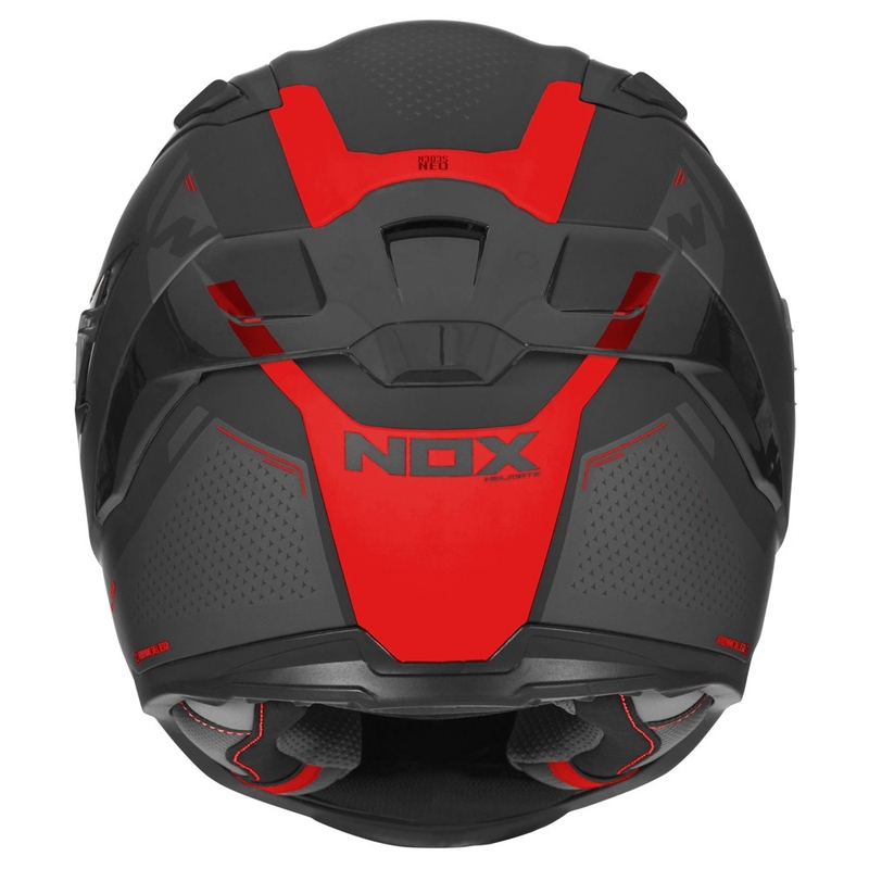 Integrální přilba na motorku NOX N303-S Neo černo-červená