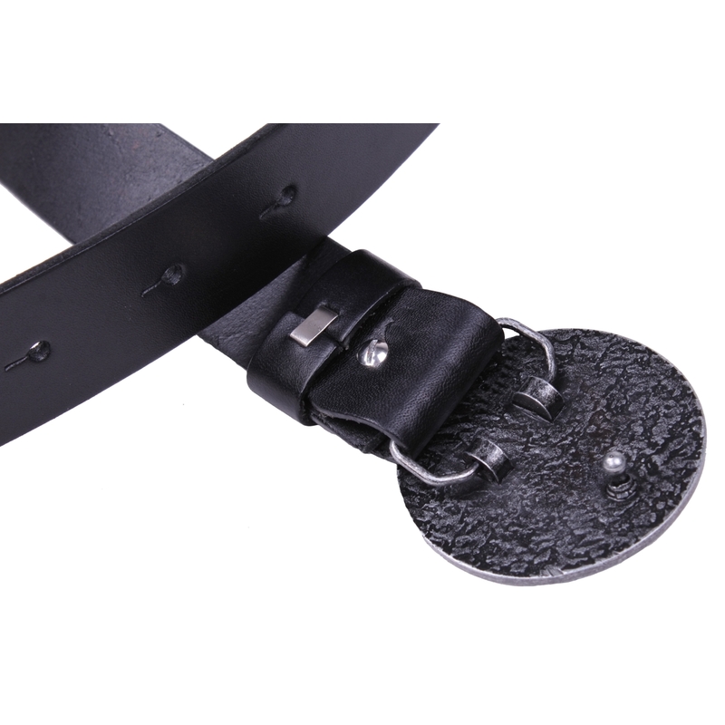 Cinturón de moto de cuero con hebilla BMW