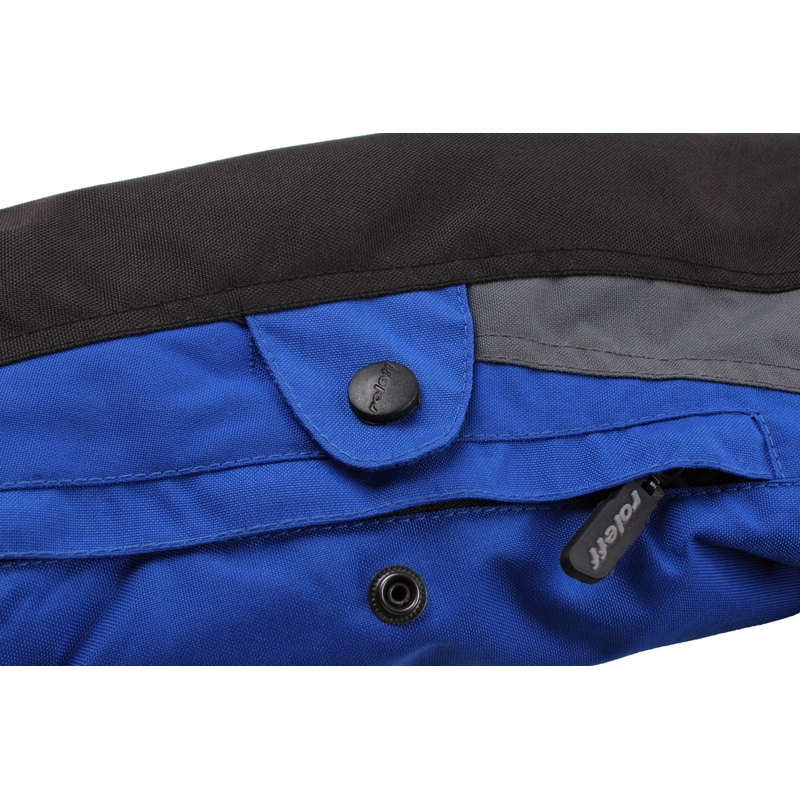 Chaqueta de moto Roleff Liverpool negra y azul