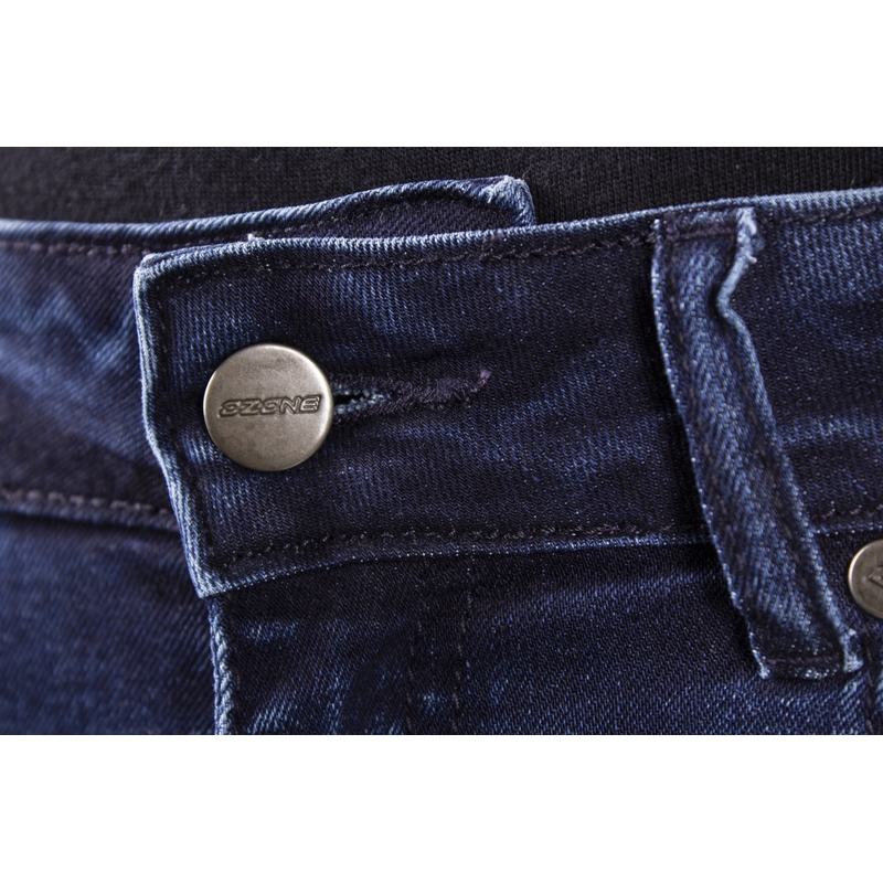 Pantalones vaqueros de moto para mujer Ozone Agness II azules