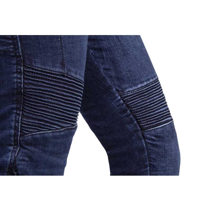 Pantalones vaqueros de moto para mujer Ozone Agness II azules