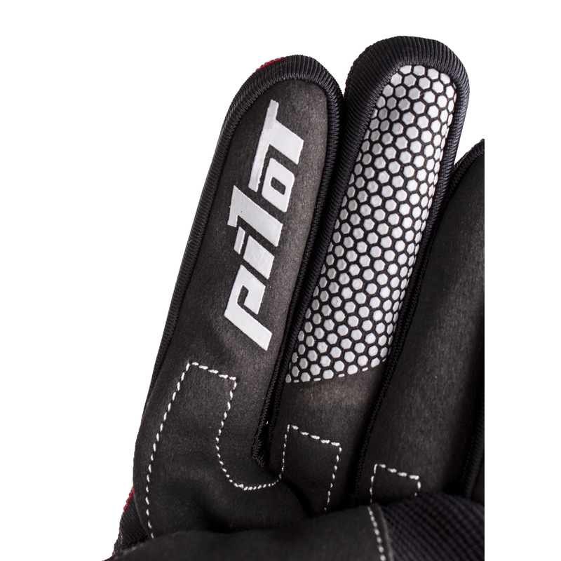 Guantes de moto MX Pilot negro/rojo