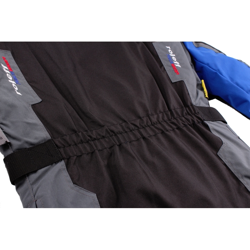 Chaqueta de moto Roleff Liverpool negra y azul