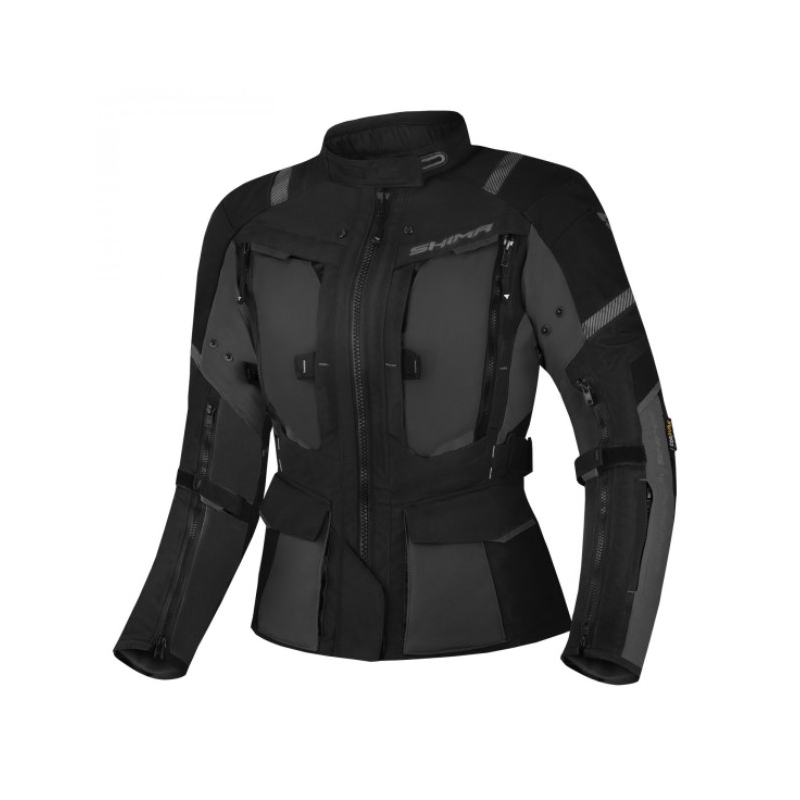 Chaqueta de moto para mujer Shima Hero 2.0 Negra
