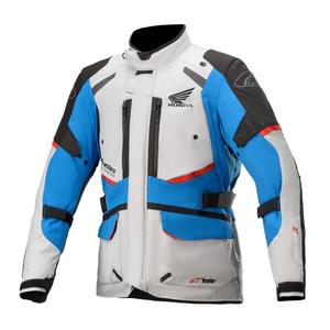 Chaqueta de moto Alpinestar Andes Drystar Honda gris-negro-azul-rojo