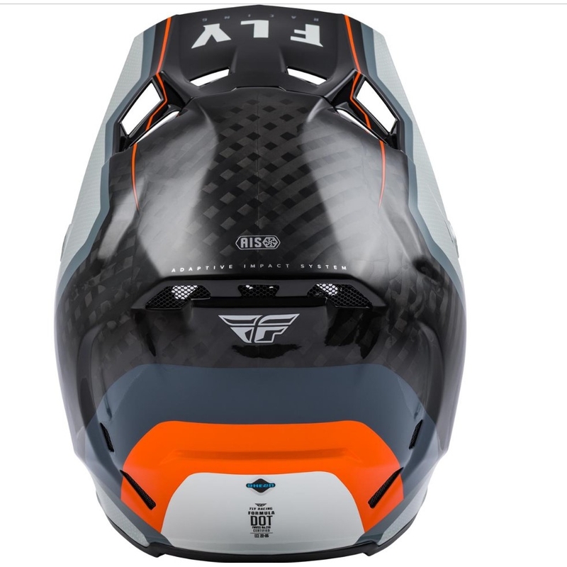 Motokrosová přilba FLY Racing Formula Carbon Axon černo-šedo-oranžová