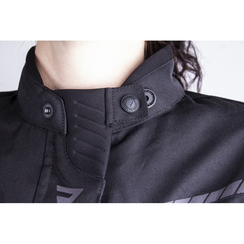 Chaqueta moto mujer Rebelhorn Hiker III negro-amarillo fluo liquidación