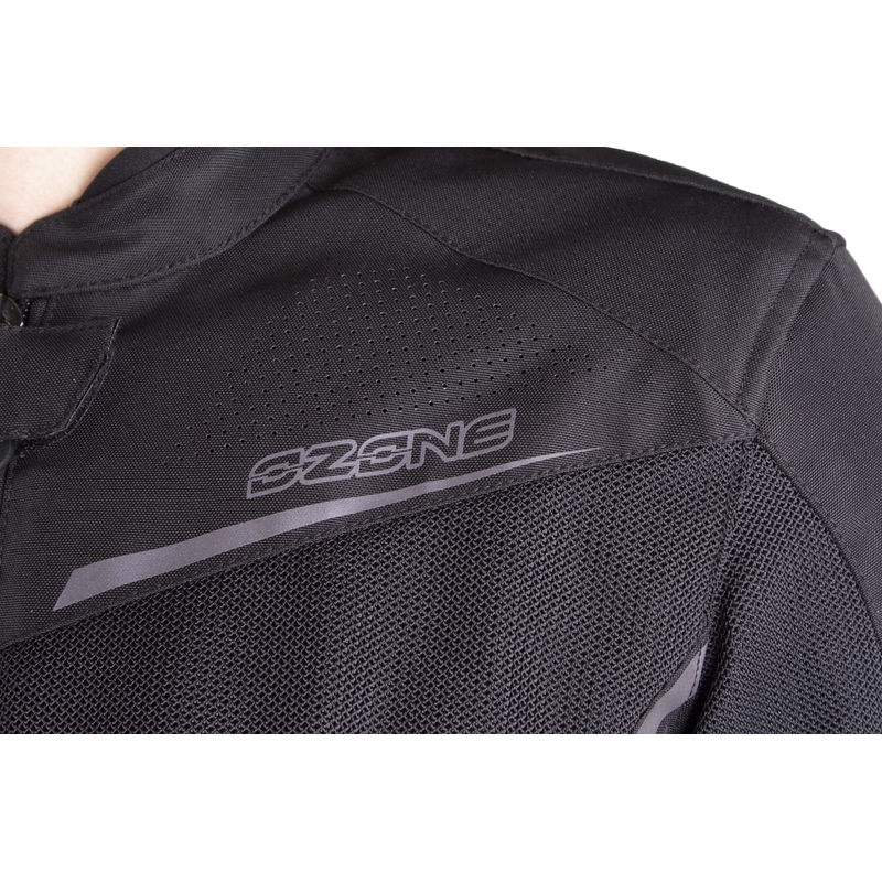 Chaqueta de moto Ozone Jet II Black para mujer liquidación