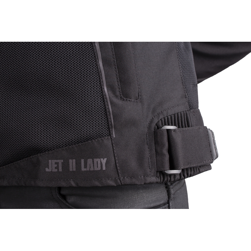 Chaqueta de moto Ozone Jet II Black para mujer liquidación