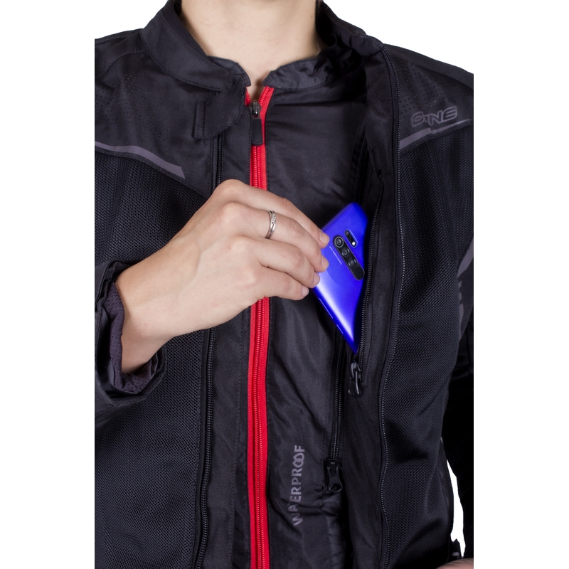 Chaqueta de moto Ozone Jet II Black para mujer liquidación