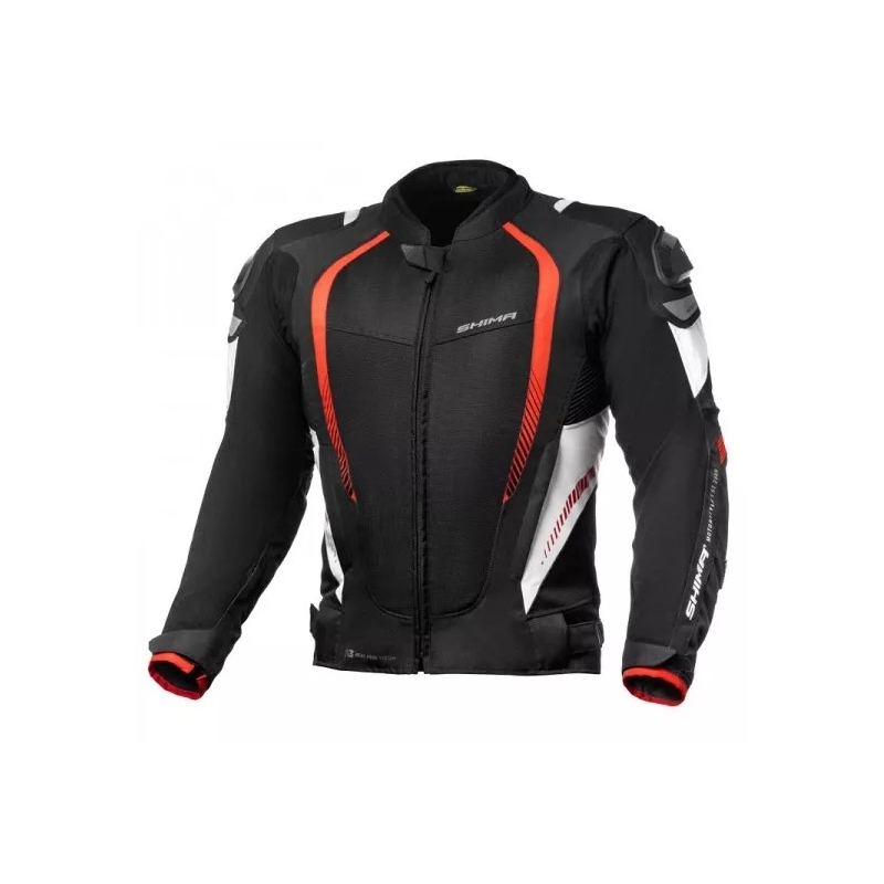 Chaqueta de moto Shima Mesh Pro Negra y Roja