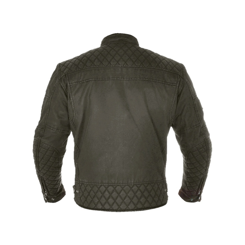 Chaqueta motera Oxford Hardy Wax verde oscuro liquidación
