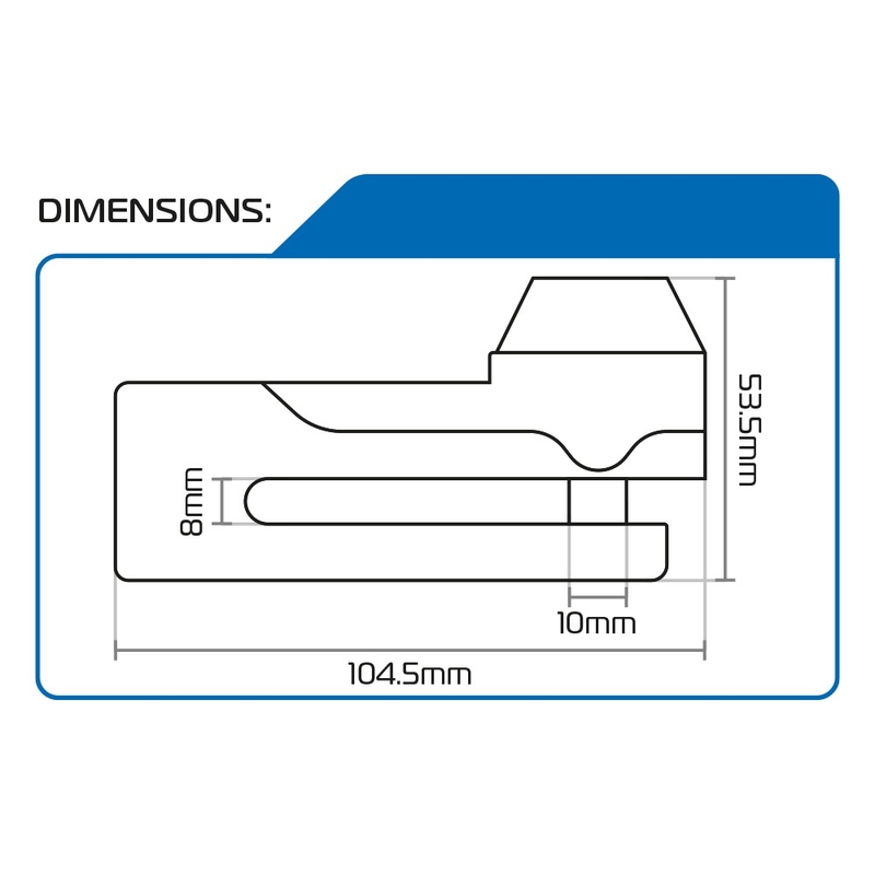 Freno de disco Oxford Titan negro