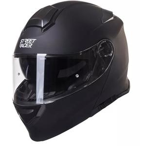Casco de moto abatible Street Racer SR V1 negro mate