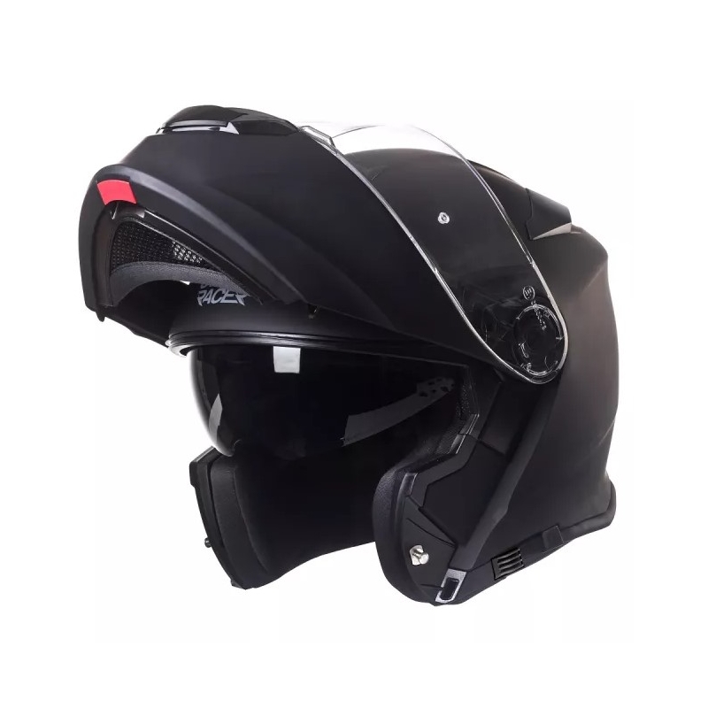 Casco de moto abatible Street Racer SR V1 negro mate