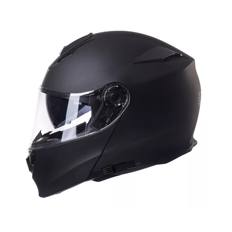 Casco de moto abatible Street Racer SR V1 negro mate