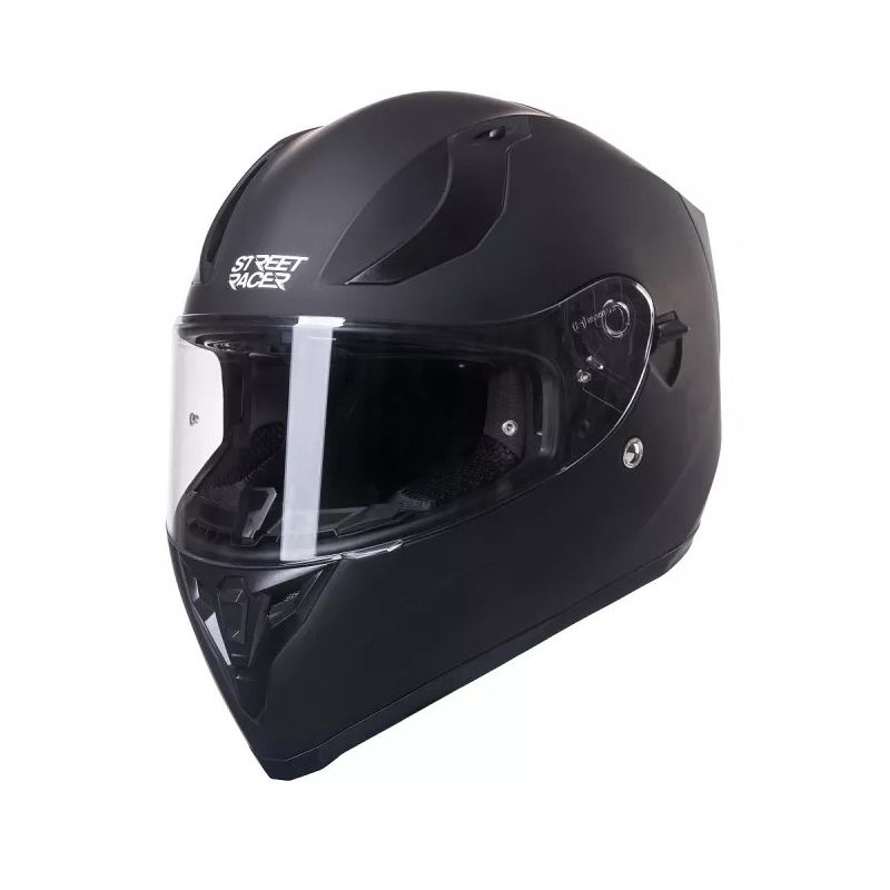 Casco Integrado Motocicleta Street Racer SR I1 MotoZem Performance negro mate liquidación