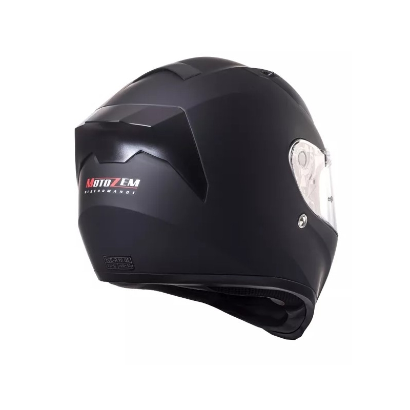 Casco Integrado Motocicleta Street Racer SR I1 MotoZem Performance negro mate liquidación