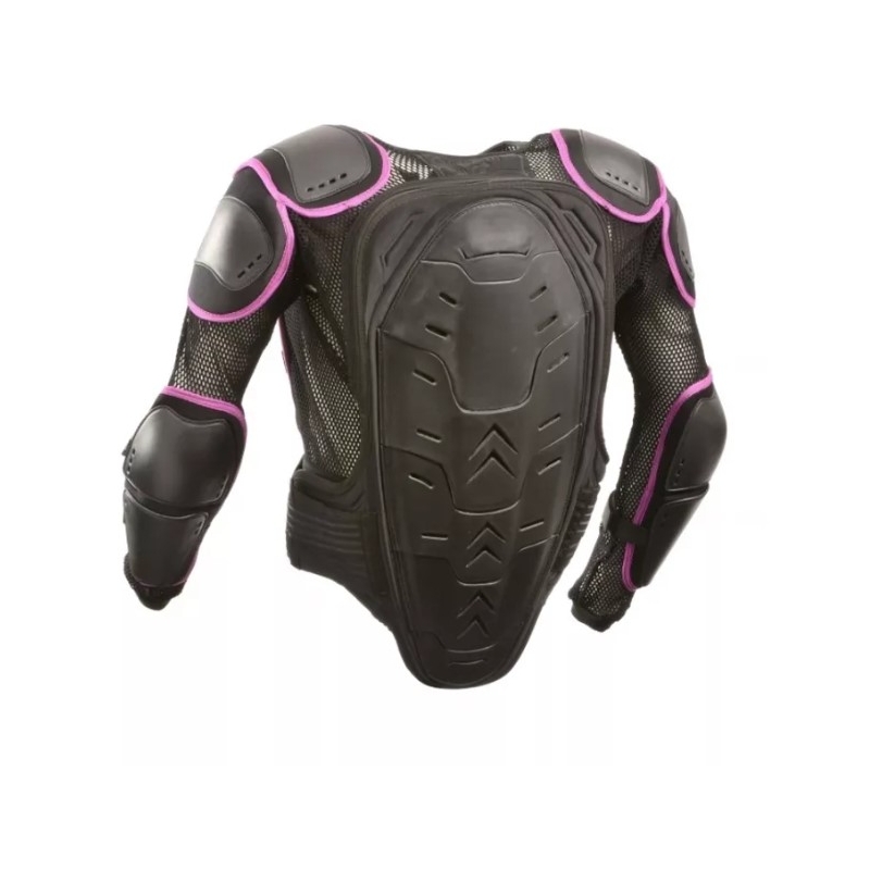 Protector corporal femenino Emerze EM8 negro y morado