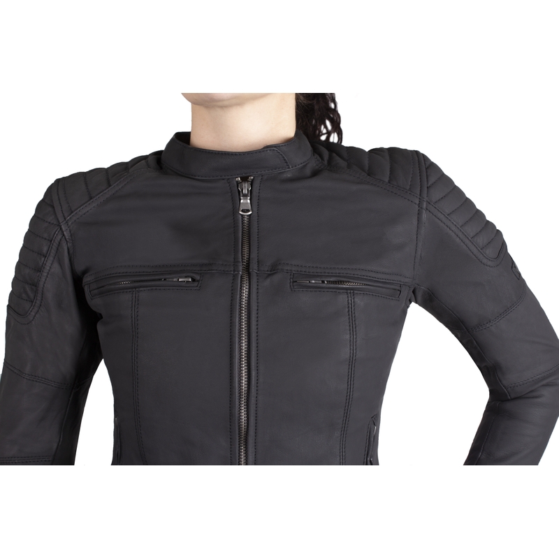 Chaqueta de moto para mujer Rebelhorn Hunter Pro Negra liquidación