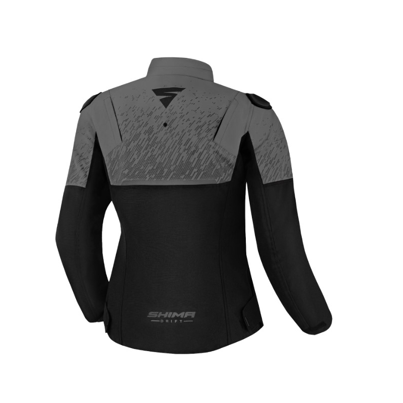 Chaqueta de moto para mujer Shima Drift negro-gris