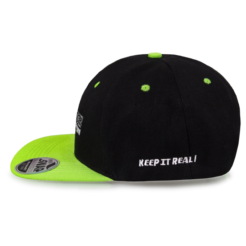 Gorro con ruedas negro-verde liquidación