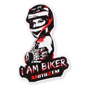 MotoZem I Am Biker Pegatina - Mujer
