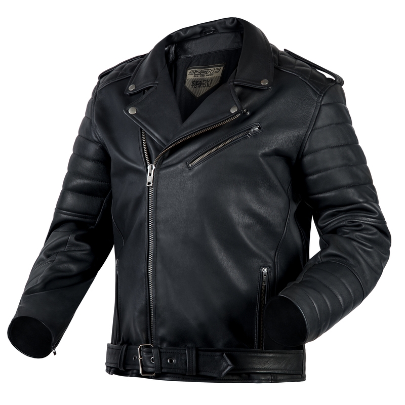 Chaqueta de moto negra Ozone Ramones Modern liquidación