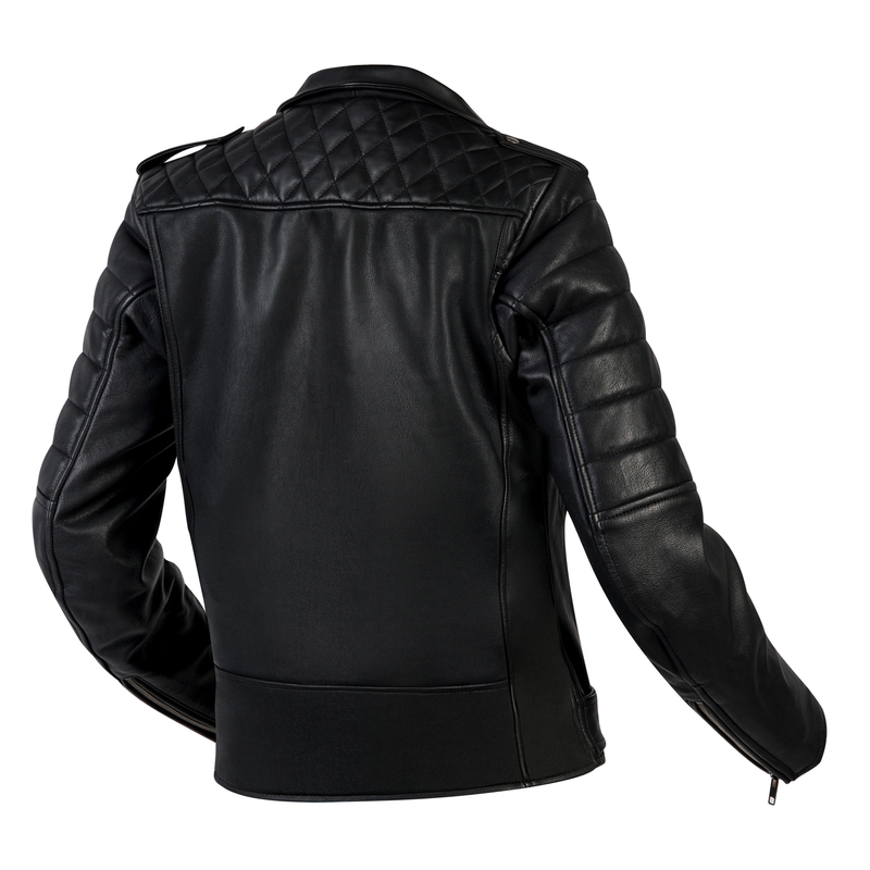 Chaqueta de moto negra Ozone Ramones Modern para mujer liquidación