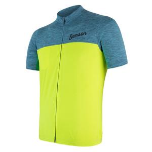Maillot Sensor Motion azul-amarillo - manga corta liquidación