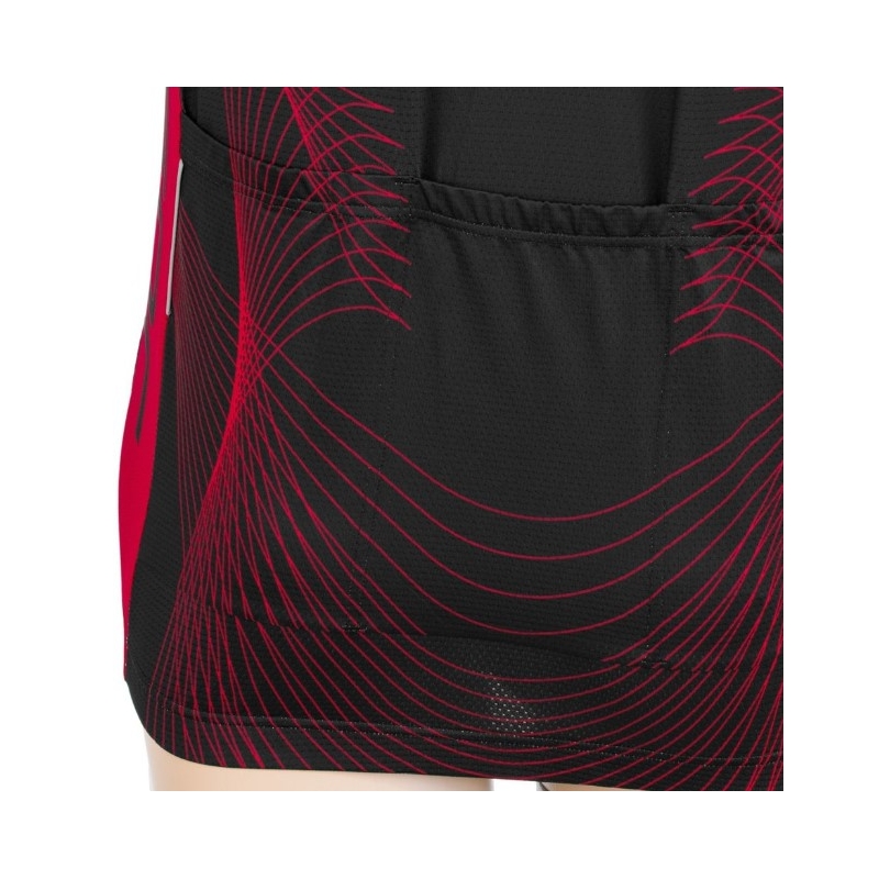 Camiseta Sensor Team Up negro-rojo - manga corta liquidación