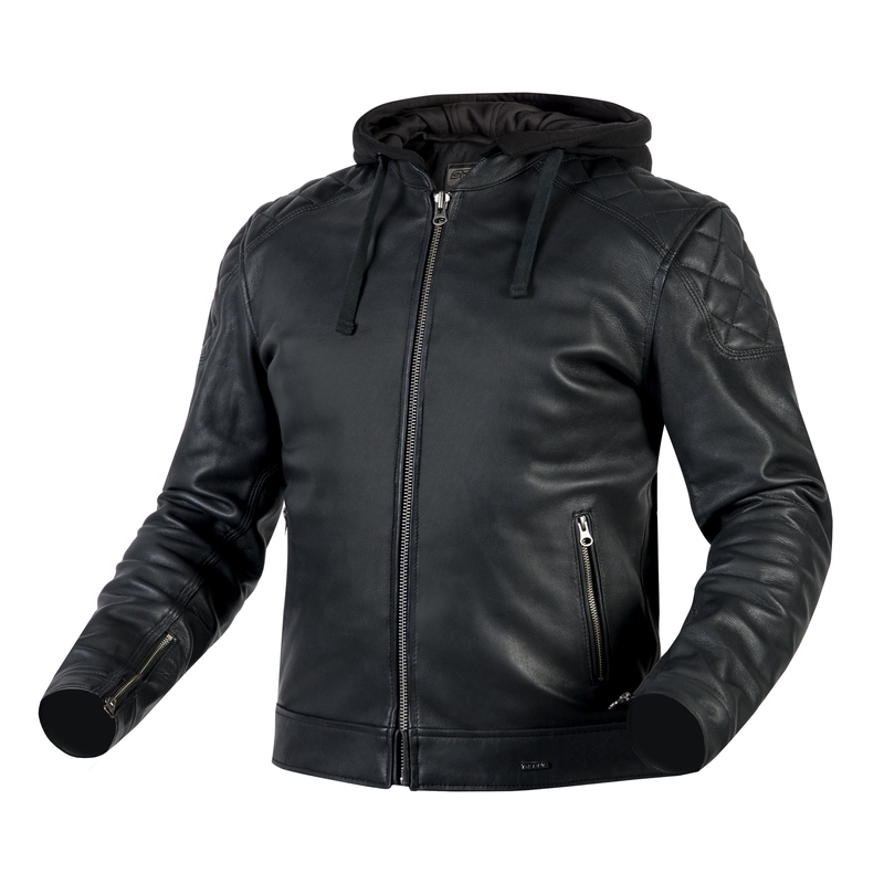 Chaqueta de moto negra Ozone Striker liquidación