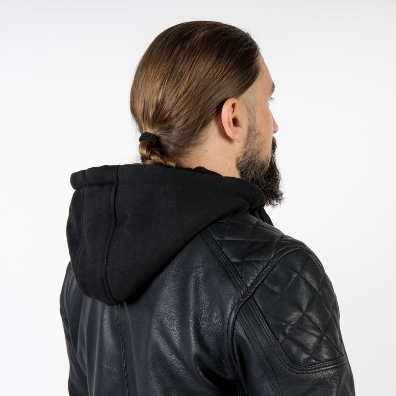 Chaqueta de moto negra Ozone Striker liquidación