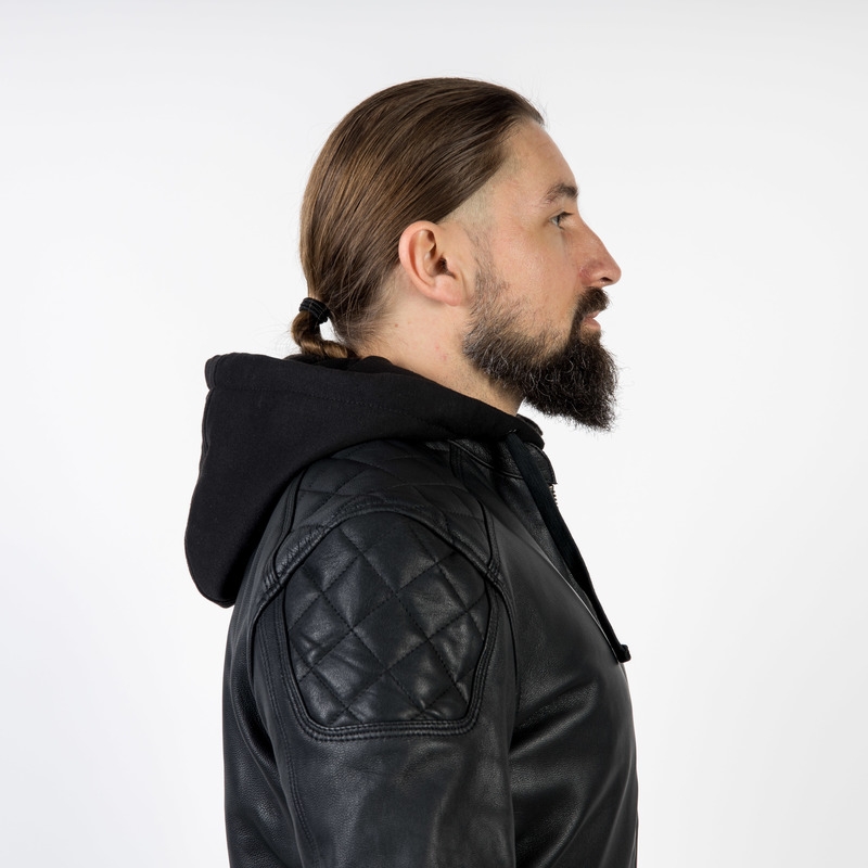 Chaqueta de moto negra Ozone Striker liquidación
