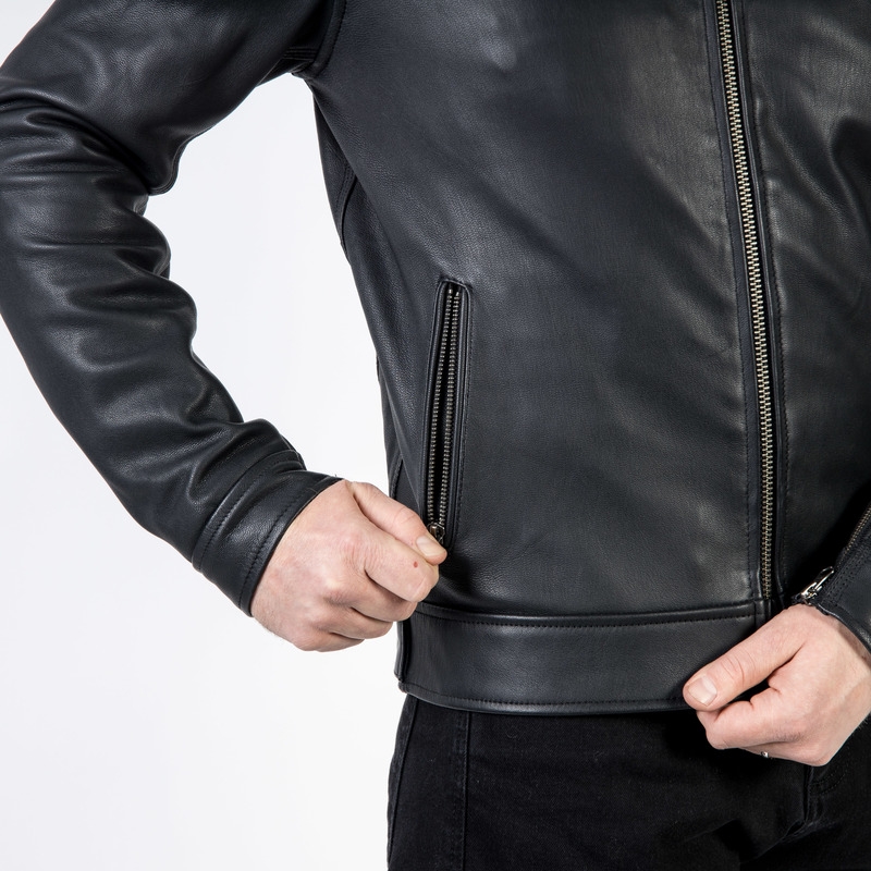 Chaqueta de moto negra Ozone Striker liquidación