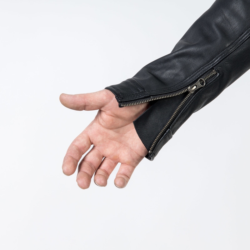 Chaqueta de moto negra Ozone Striker liquidación