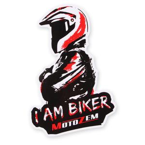MotoZem I Am Biker Pegatina - Hombre maxi