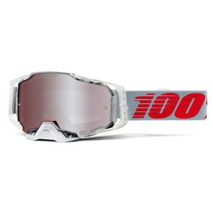 Gafas de motocross 100% ARMEGA X-Ray-Hiper plexi plateado