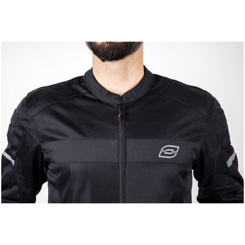 Chaqueta de moto Dart negra de Ozone