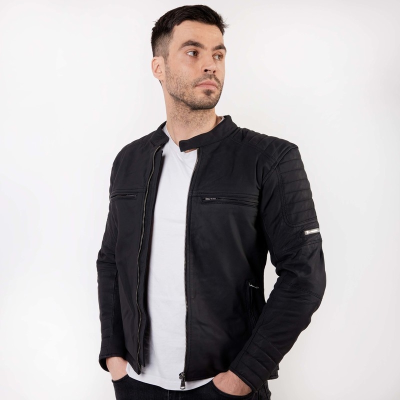 Chaqueta de moto Rebelhorn Hunter Pro Negra liquidación