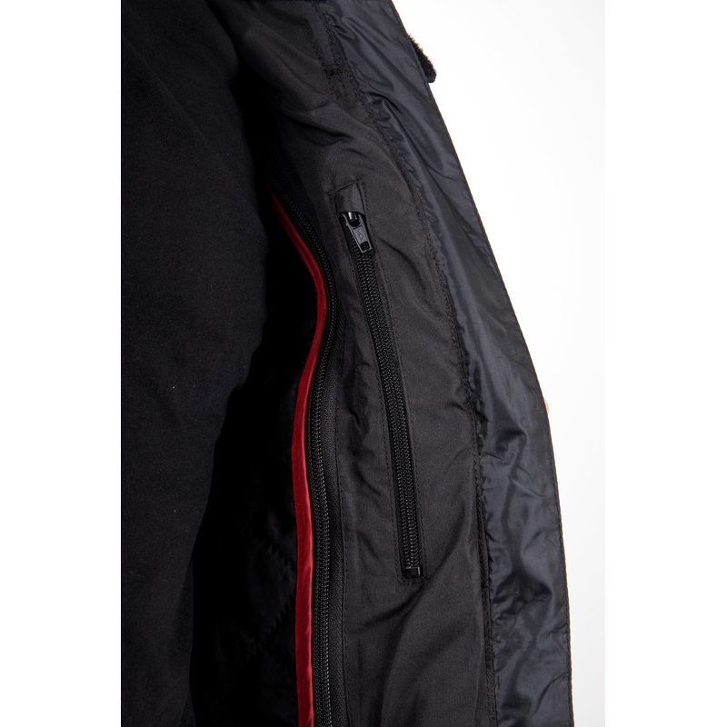 Chaqueta de moto Ozone Pulse negro-amarillo fluorescente