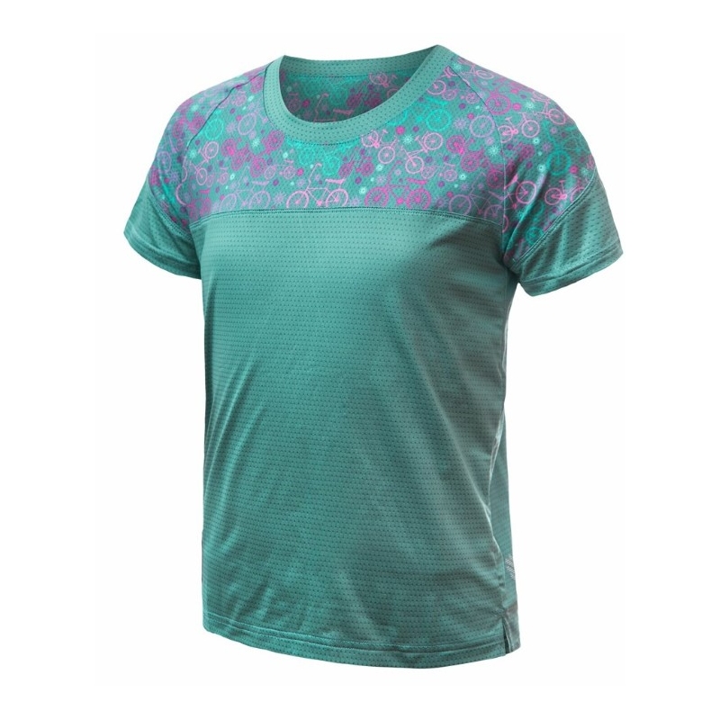 Dětský dres Sensor Cyklo Helium růžovo-zelený výprodej
