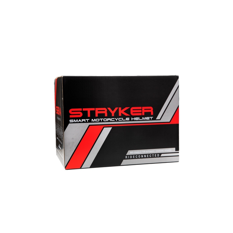 Casco integral de moto con cofia de malla SENA Stryker blanco brillante