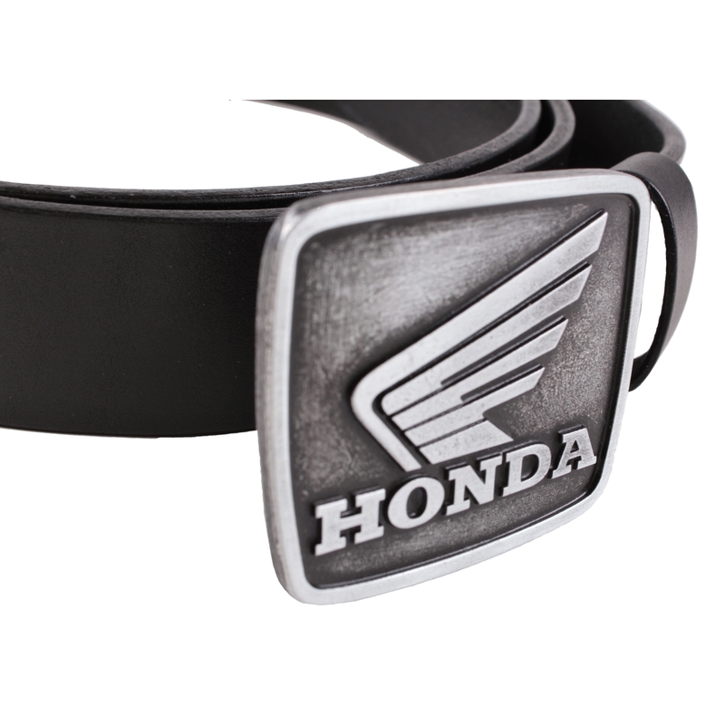 Cinturón de moto de cuero con hebilla Honda