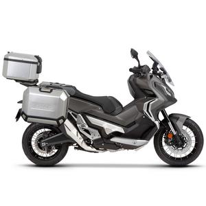 Kompletní sada hliníkových kufrů SHAD TERRA, 37L topcase 36L/36L boční kufry, včetně montážní sady a plotny SHAD HONDA X-ADV 750