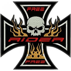 Parche Cross naranja - grande