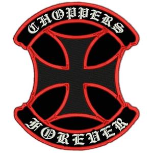 Patch Choppers escudo rojo - grande