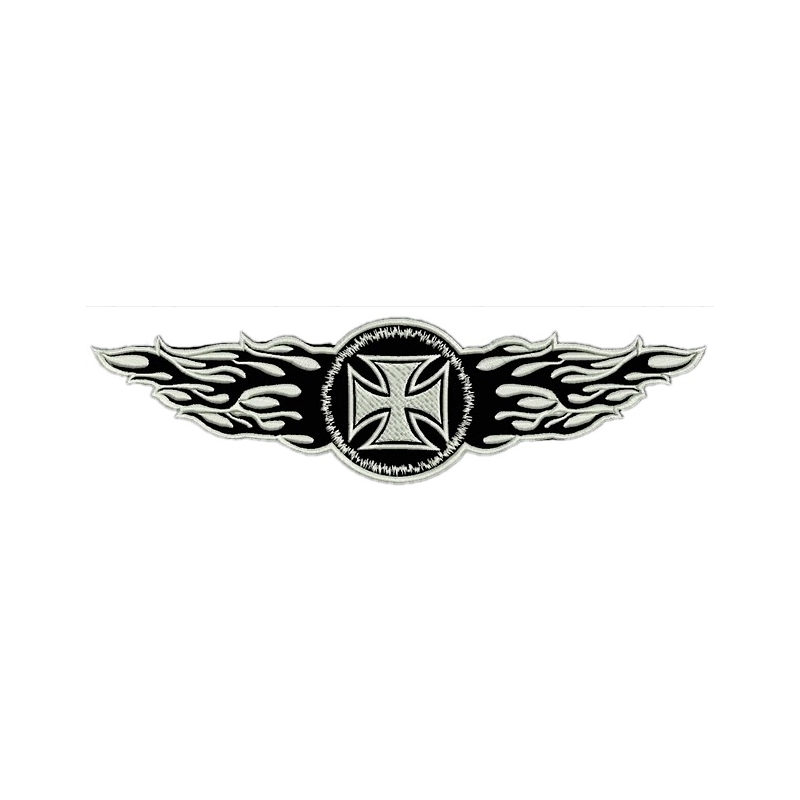 parche Flames blanco